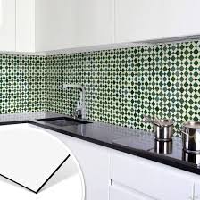 Skandinavische wohnküche von ikea mit offenem essbereich und metrofliesen aus fliesenaufklebern. Kuchenruckwand Mosaik 02 Wall Art De