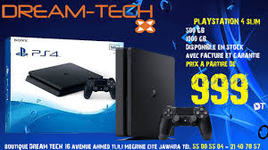 Mhc offers a wide range of appliances, electronics, outdoor furniture, equipment, gaming, cellular, fabric & more. Dream Tech Ps4 Slim Prix 500 Gb 999 Tnd Facebook