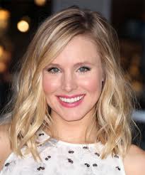 Kristen Bell Medium Wavy Light Blonde Hairstyle Wavy Hairstyles Medium Medium Hair Styles Kristin Bell Hair