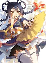 love live school idol project sonoda umi アニメ着物 アニメの女の子 着物 かわいいアニメガール