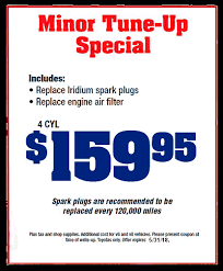 Minor Tune Up Special Toyota Tune Up Service Coupon Autonation Toyota Gulf Freeway Parts Houston Tx