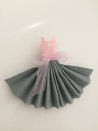 Pliage Serviette Ballerine Rose Et Gris Pliage Serviette Pliage Serviette Robe Pliage Serviette Papier