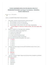 Download buku kurikulum ktsp 2006 sma/ma kelas 10,11 dan 12 semester 1. Kunci Jawaban Biologi Bailmu Bab 1 Kelqas Xii Semester 1 Masnurul