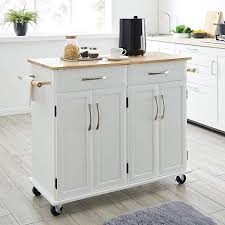 Amazon Com Belleze Rolling Kitchen Cart On Wheels Cabinet Storage Cart Island Heavy Duty Storage Rolling Kitchen Carts On Wheels Kitchen Cart Kitchen Storage