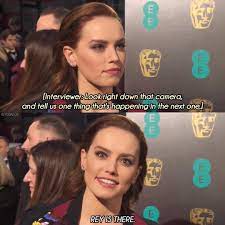 Daisy Ridley slips in an interview with a major Episode 9 spoiler about  Rey! : r/SequelMemes
