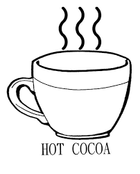 Black, pink, blue, green, red, yellow, brown, khaki, white. Drinking Hot Chocolate Cocoa Coloring Page Hot Chocolate Clipart Hot Chocolate Cocoa Hot Cocoa