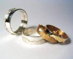 Damson Coastline Wedding Rings Contemporary Wedding Rings Wedding Rings Unique Custom Wedding Rings