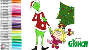 The grinch all trailers (2018) new hd. Coloring The Grinch Movie 2018 How The Grinch Stole Christmas Cindy Lou Dr Seuss Youtube