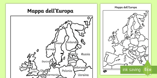 Illustrazione circa mappa dell'europa senza i nomi dei paesi idonei per la stampa di sfondo di carta da parati per la progettazione del web. Mappa Dell Europa Con E Senza Nomi Poster