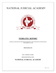 NATIONAL JUDICIAL ACADEMY