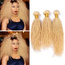 Black hair with white or blonde streaks is a great look that your streaked hair will look alive. Amazon Com Zara Hair 613 Blonde Kinkys Curly Hair Bundles 8a Brazilian Virgin Hair Platinum Blonde 100 Human Hair Extensions Afro Curly Bleach Blonde Real Hair Weave 20 22 24 Inch Beauty