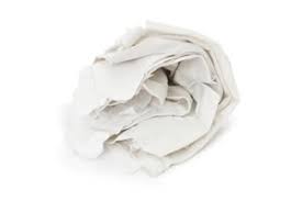 white cotton hosiery rags wipers