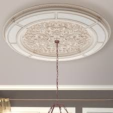 Classic ceilings offers easy to install decorative ceiling accents and ceiling medallions for light fixtures online. Art Frame Direct Alluring Carve Cream Round Ceiling Medallion Wayfair
