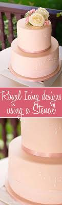 Daily baking ideas 🍰 on instagram: How To Use Stencils To Perfecly Decorate A Fondant Cake With Royal Icing Ashlee Marie Real Fun With Real Food