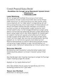 Penyusunan proposal tesis ini dilakukan sebagai salah satu persyaratan yang harus ditempuh untuk menyelesaikan studi program pasca sarjana magister teknik sipil Doc Contoh Proposal Karya Mita Rahmadhani Academia Edu