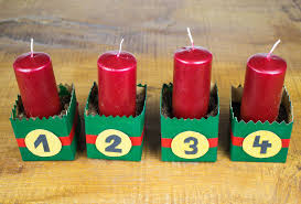 Upcycling Basteln Mit Tetrapacks Zu Weihnachten Adventslichter Diy Adventskranz Basteln Basteln Und Stumpenkerzen
