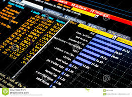 Equity Analysis Software Screen For Trading Stock Photo