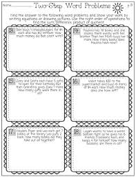 Multiplication and division word problems. Two Step Word Problems Multiplication Division