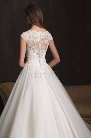 Hochzeitskleid kurz spitze | brau leid kurz kleiduners. Prinzessin Kurze Armel Gekappte Armel Spitze Satin Aufgeblahtes Volle Lange Brautkleider Kleider Hochzeit Braut Hochzeitskleider Vintage