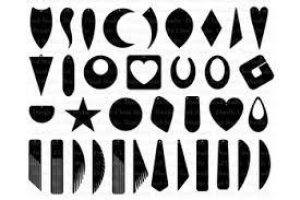 Download Earring Svg Bundle 35 Earrings Template Cut Files Pendant Svg