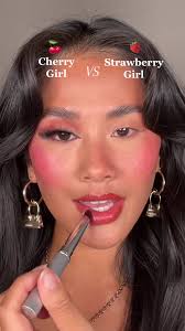 Cherry Girl vs Strawberry Girl Makeup Comparison for Summer and Autumn