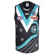 Adelaide's new aflw clash guernsey tells the story of a shared journey, retold through the perspectives of two aboriginal women. Port Adelaide Power Afl Mens Indigenous Guernsey Sizes S 7xl Bnwt Ebay