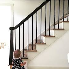 Bv Railing Newel Balusters Stained Treads Riser And Skirtboard Tbd Wood Railings For Stairs Stair Railing Makeover Iron Stair Railing