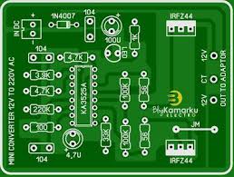Membuat Rangkaian Inverter Dc 12 Volt Ke Ac 220v Pcb Di 2020