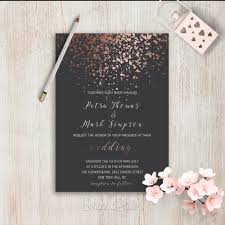 Elegant Wedding Invitations Simple Rose Gold Grey Wedding Etsy Grey Wedding Invitations Elegant Invitations Wedding Invitations