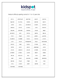 Spelling Bee Words For Children Aged 11 12 School Age Kidspot Nz