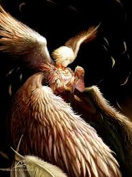 Above Him Were Seraphs Each With Six Wings With Two Wings They Covered Their Faces With Two They Covered Their Feet And With Two Art Angel Angel Warrior