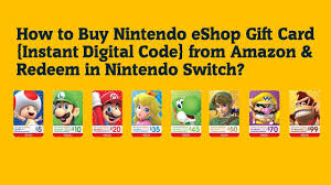 Advanced analytics for customer insights. How To Buy Nintendo Eshop Gift Card Instant Digital Code From Amazon Redeem In Nintendo Switch Youtube