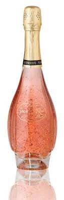 Flaschengeist Sparkling Rose Champagne With 24k Gold Leaf Flakes Shazb Wine Winemaking Cheese Cheesmaking Tasting Wine Sale Champagne Rose Wine Label