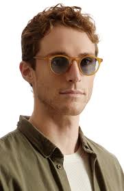 Lunettes De Soleil OV5217S avec verres Photochromique Bleu