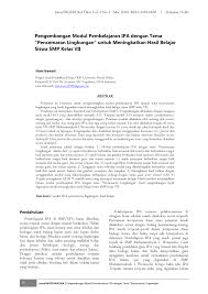 Soal uts ganjil ipa smp kelas 7 semester 1. Pdf Pengembangan Modul Pembelajaran Ipa Dengan Tema Pencemaran Lingkungan Untuk Meningkatkan Hasil Belajar Siswa Smp Kelas Vii