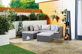 The New Aldi Garden Furniture Range Is Here And There S A Wooden Bench With A Built In Table For 70 Garden Sofa Set Garden Furniture Sets Garden Furniture