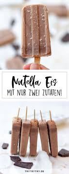 Leckeres Rezept Fur Nutella Eis Mit Nur Zwei Zutaten Ganz Leicht Zu Hause Selber Machen Nutella Eis Am Stiel Leckere Rezepte Nutella Produkte