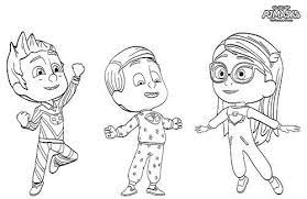 Pin En Power Rangers Dino Dibujos para colorear de ninos heroes en pijamas imagesacolorier. pinterest