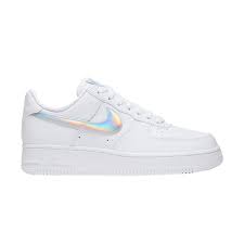 White Air Force 1 Low Black Swoosh Goat Buy And Sell Authentic Sneakers In 2020 Nike Air Shoes Nike Shoes Air Force Nike Air