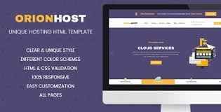 Orionhost Is A Responsive Html5 Css3 Simple Clean And Professional Template For Hosting Or Technology W Blog Hosting Sites Blog Hosting Web Hosting Services