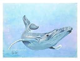 Humpback whales are starving, and climate change is to. Amazon Com Humpback Whale Art Print From Watercolor Painting Handmade