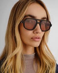The Banks Black Female Aviator Sunglasses