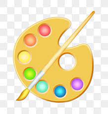 Painting Tool Palette Yellow Palette Painting Illustration Cartoon Palette Imagem Png E Psd Para Download Gratuito Painting Tools Illustration Painting