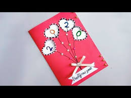 Fold the cards together and make a strong crease. Beautiful Handmade Happy New Year Card 2020 Card Idea How To Make Happy New Year Card Ideas Youtube Cards New Year Card Happy New Year Cards