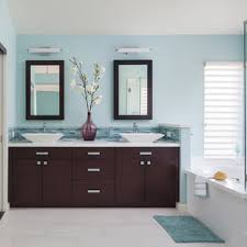 Bathroom vanity cabinets can be made of wood, metal, veneer, or natural stone. Light Oak Cabinets And Paint Color Bathroom Ideas Houzz