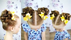 In no particular order, here are my top 10 easy hairstyles for little girls. Quick And Beautiful Hairstyle For Girls Bun Hairstyle For Little Girls Youtube