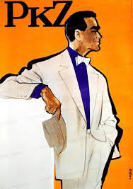 poster pkz burger kehl zurich 1957 by looser hans mens fashion illustration vintage advertising art vintage mens fashion