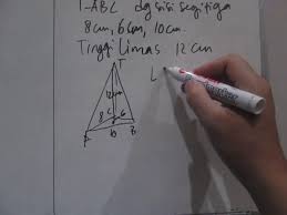 Contoh soal dan pembahasan tentang dimensi tiga ajar hitung. Cara Mencari Volume Limas Segitiga Dan Limas Segiempat Youtube