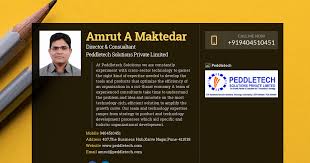 Amrut A Maktedar Director Consualtant At Peddletech Solutions Private Limited Wiseintro Portfolio