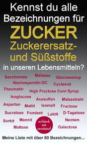 Liste Zucker Und Zuckerersatzstoffe Lebensmittel Zuckerersatz Low Carb Rezepte